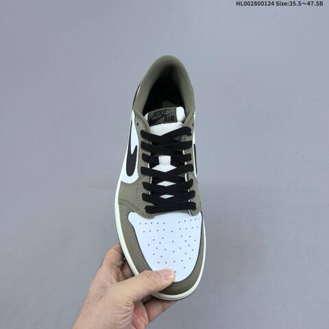 Air Jordan 1 Low OG Medium Olive AIR JORDAN 1 Aj1 Lifestyle (BS-66855)