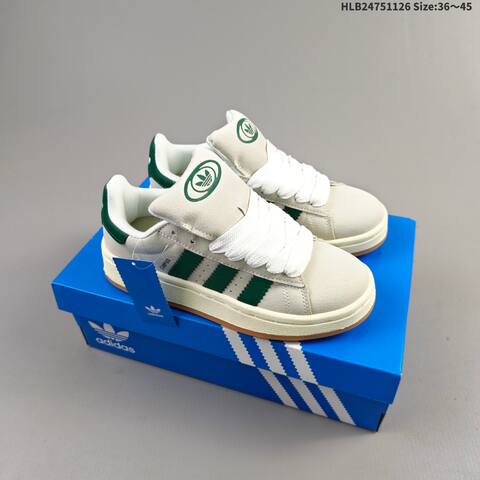 Adidas Campus 00s Off White Black Green Gum EU 36-45 Skate Shoe - Unisex (BS-65437)