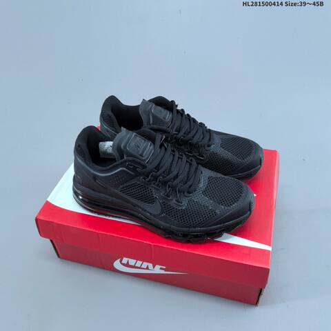 Nike Air Max 2013 White Black Silver EU 39-45 Running Shoe - Unisex (BS-60748)