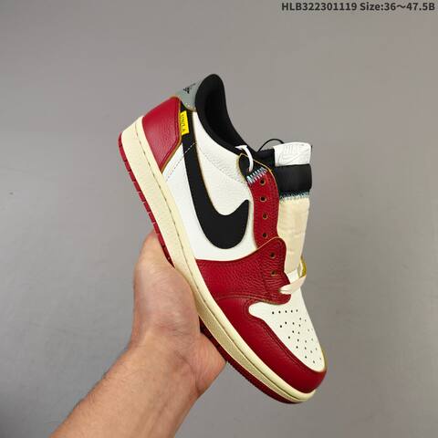 Air Jordan 1 Low OG Black Muslin Varsity Red Replica AIR JORDAN 1 Aj1 Lifestyle (BS-67766)