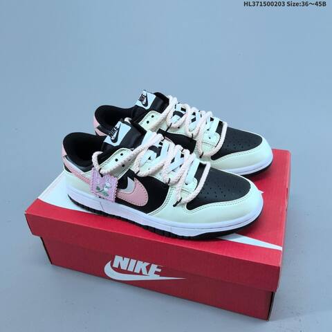 Nike Dunk Low Cream Navy Light Blue Orange EU 36-45 Skate Shoe - Unisex (BS-61568)