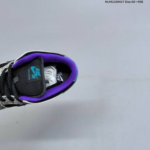 Nike Dunk SB Low Pro Black Grey Purple Blue EU 36-45 Skate Shoe - Unisex (BS-60663)