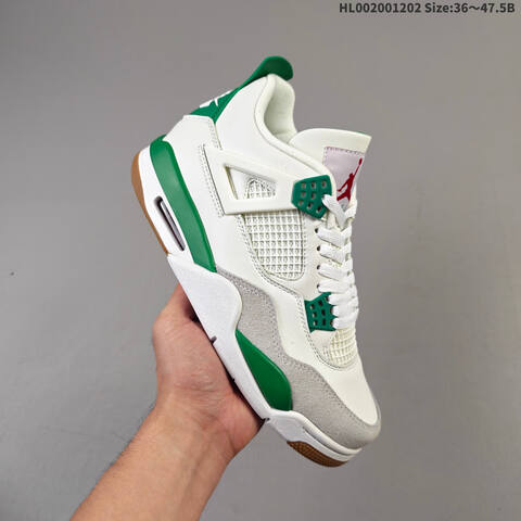Nike SB x Air Jordan 4 Retro Pine Green AIR JORDAN 4 Aj4 4 Ai Lifestyle (BS-67570)
