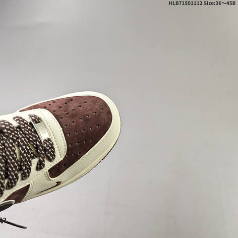 Nike Air Force 1 Low 07 x The North Face QY6818 526 Off White Dark Brown EU 36-45 Sneaker - Unisex (BS-63835)