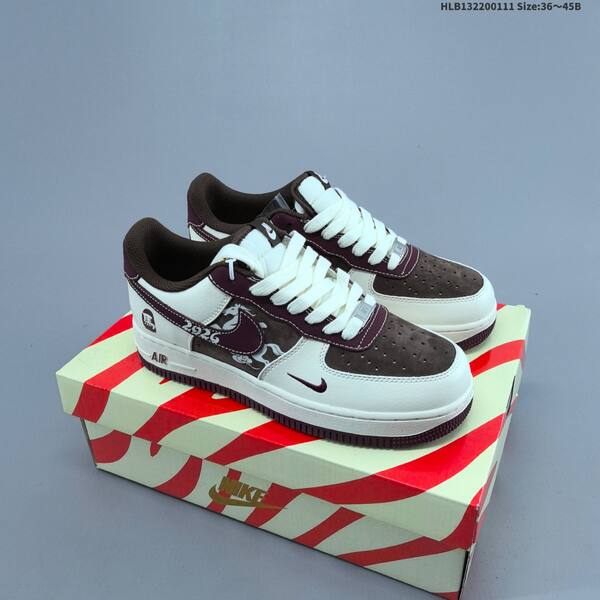 Nike Air Force 1 07 LV8 black brown white gold EU 36-45 sneaker