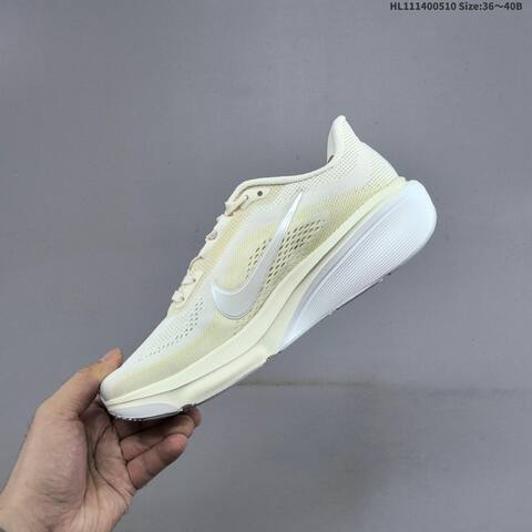 Nike Air Zoom Pegasus 42 Cream White Pale Yellow EU 36-40 Running Shoe - Unisex (BS-60422)
