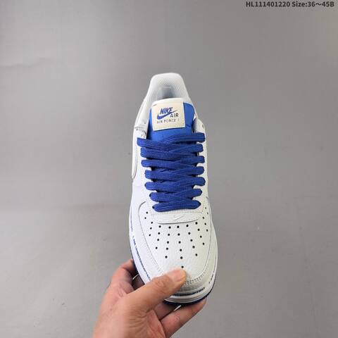 Nike Air Force 1 07 MTAA CQ0494 10 White Royal Blue EU 36 45 Sneaker EU 36-45 - Unisex (BS-62548)
