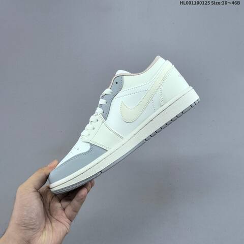 Air Jordan 1 Low Soft Pearl WMNS AIR JORDAN 1 Aj1 Lifestyle (BS-66843)