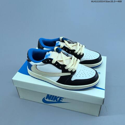 Travis Scott x Fragment Design x Air Jordan 1 Low OG AIR JORDAN 1 Aj1 Lifestyle (BS-66539)