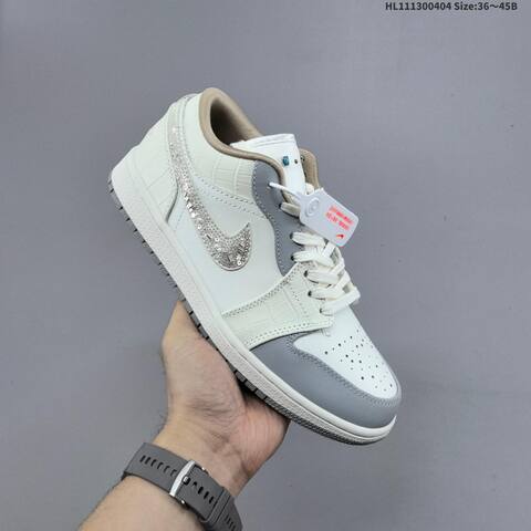 Air Jordan 1 Low Soft Pearl WMNS AIR JORDAN 1 Aj1 Lifestyle (BS-66331)