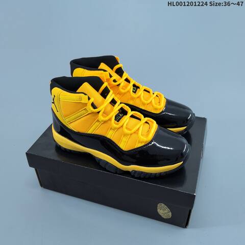 Air Jordan 11 Retro High Black Yellow AIR JORDAN 11 Aj11 Lifestyle (BS-67295)