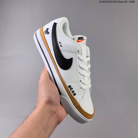 Nike Court Legacy CU4150-109 White Black Red Tan EU 36-45 Skate Shoe - Unisex (BS-62546)