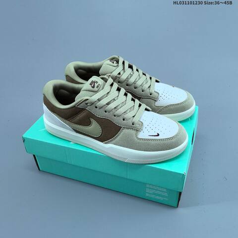 Nike SB Force 58 Light Grey White EU 36-45 Skate Shoe - Unisex (BS-62326)