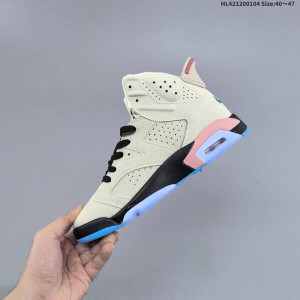 Jordan Air Jordan 6 Retro pink/black/blue and white/black/blue EU 40-47 basketball