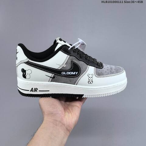Nike Air Force 1 07 Low Beige Grey White Black EU 36-45 Skate Shoe - Unisex (BS-62067)