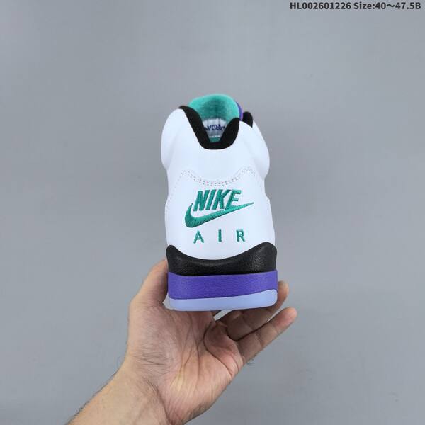 Jordan Air Jordan 5 Retro white/purple/black/teal 40~47.5 basketball