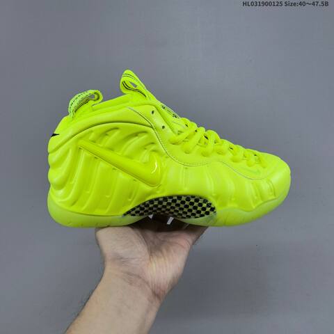 Nike Air Foamposite One Volt Neon Yellow Black EU 40-47 5 Basketball Shoe - Men's (BS-61762)