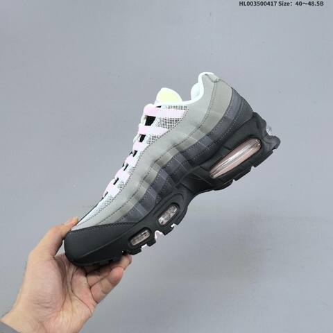 Nike Air Max 95 OG Pink Foam Black Grey Pink White Cream EU 40 To 48 5 Running Shoe - Men's (BS-60686)
