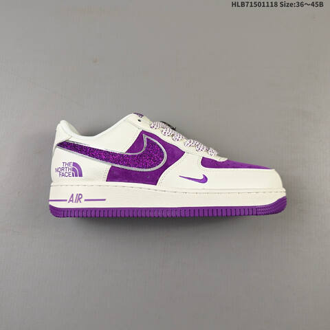 Nike Air Force 1 07 LV8 Off White Purple EU 36 45 Sneaker EU 36-45 - Unisex (BS-63523)