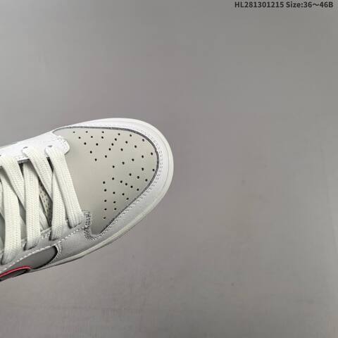 Nike Dunk Low White Light Grey Dark Burgundy Light Pink EU 36-46 Skate Shoe - Unisex (BS-62668)