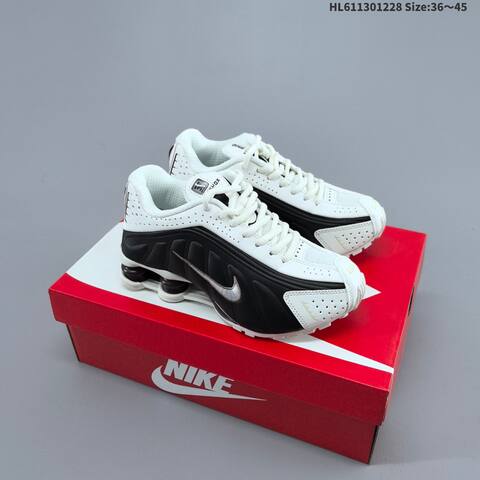 Nike Shox R4 Light Pink Silver White Red EU 36-45 Running Shoe - Unisex (BS-62374)