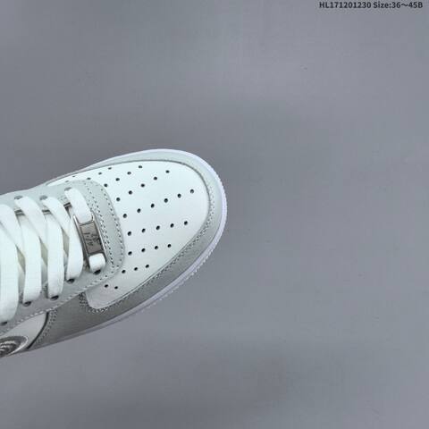 Nike Air Force 1 07 Light Grey White Silver EU 36 45 Sneaker EU 36-45 - Unisex (BS-62318)