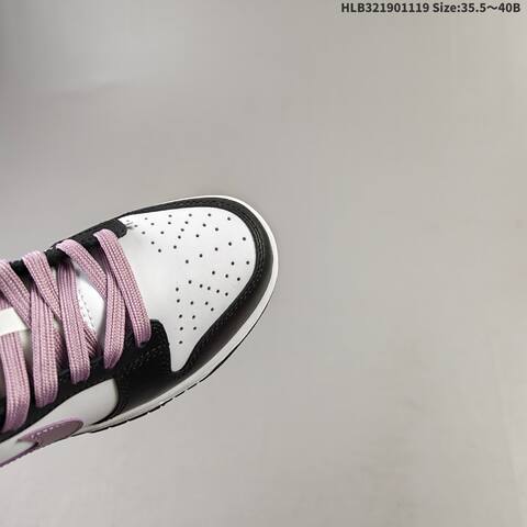 Nike Dunk Low Black White Light Purple EU 35 5-40 Skate Shoe - Unisex (BS-63443)