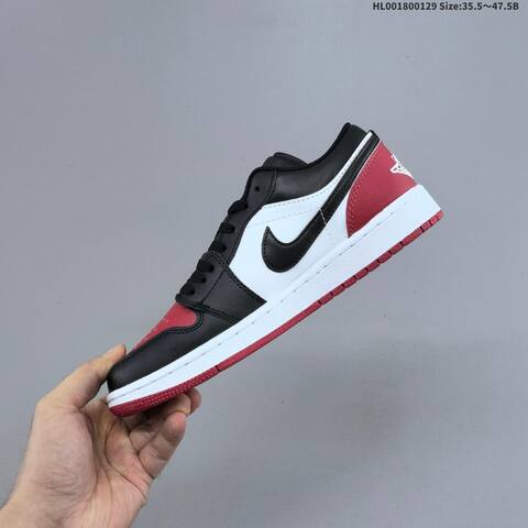 Air Jordan 1 Low Bred Toe AIR JORDAN 1 Aj1 Lifestyle (BS-66773)