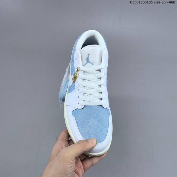 Jordan Air Jordan 1 Low Worn Blue / White / Light Blue 36~46B basketball