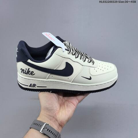 Nike Air Force 1 Low Off White Black Red Navy EU 36-45 Sneaker - Unisex (BS-61056)