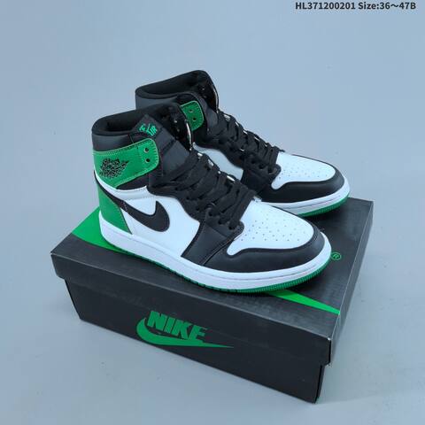 Nike Air Jordan 1 Retro High OG Black White AIR JORDAN 555088-063 Lifestyle (BS-66737)