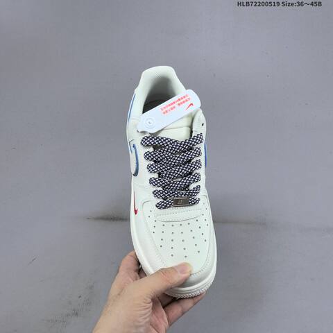 Nike Air Force 1 07 Low Supreme Off White Navy Blue Red EU 36-45 Sneaker - Unisex (BS-60254)