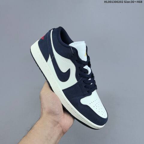Air Jordan 1 Low Obsidian Suede AIR JORDAN 1 Aj1 Lifestyle (BS-66720)