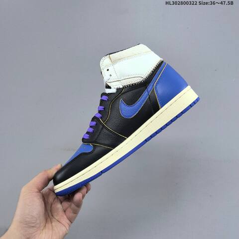 Union LA x Fragment Design x Air Jordan 1 Retro High OG Sport Royal A Lifestyle (BS-66471)
