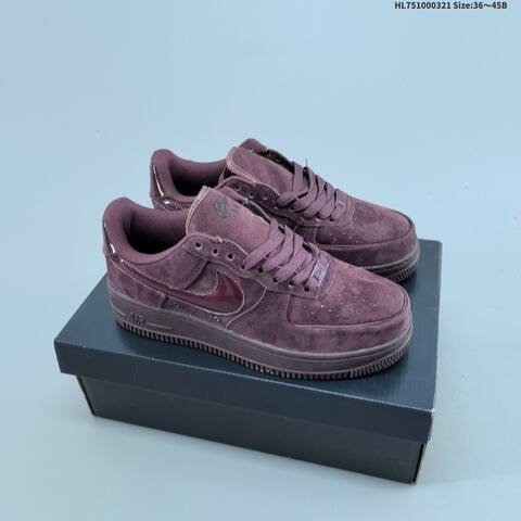 Nike Air Force 1 07 Burgundy Light Gray EU 36 45 Sneaker EU 36-45 - Unisex (BS-61205)