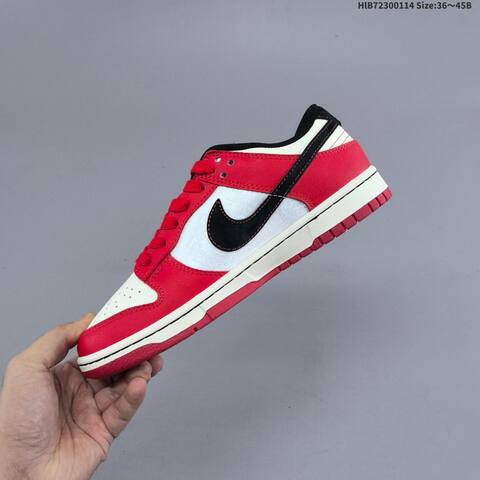 Nike SB Dunk Low White Black Red EU 36-45 Skate Shoe - Unisex (BS-61991)