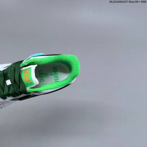 Nike Air Force 1 07 White Dark Green Bright Green Orange EU 36-45 Sneaker - Unisex (BS-62170)