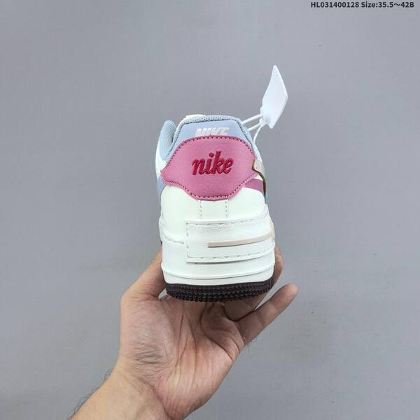 Nike WMNS Air Force 1 Shadow sail light blue pink dark brown EU 35 5-42 sneaker