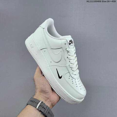 Nike Air Force 1 07 HF1058-133 Off White Black EU 36-45 Sneaker - Unisex (BS-60897)
