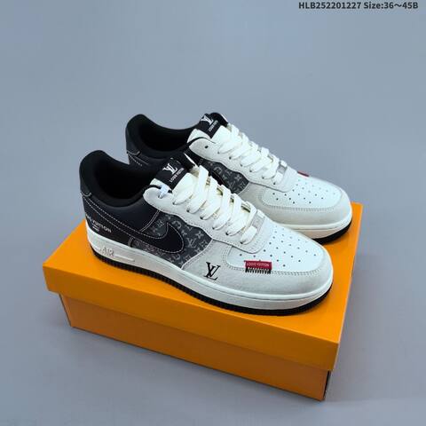 Nike Air Force 1 07 Low Off White Black Dark Gray EU 36-45 Sneaker - Unisex (BS-62384)