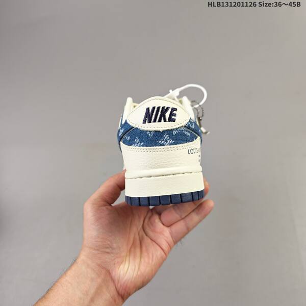 Nike SB Dunk Low cream white navy blue EU 36-45 skate shoe