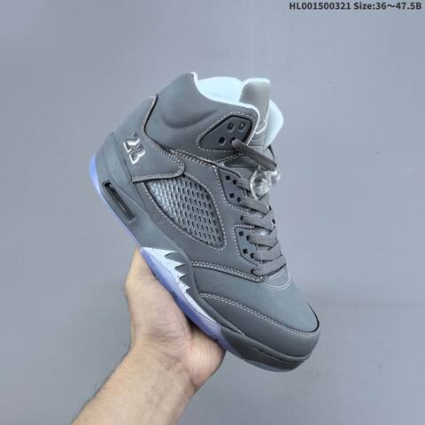 Air Jordan 5 Retro Wolf Grey Replica AIR JORDAN 5 Aj5 Lifestyle (BS-66485)