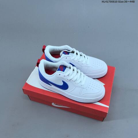 Nike Court Borough Low 2 GS White Black Red EU 36-44 Skate Shoe - Unisex (BS-59890)
