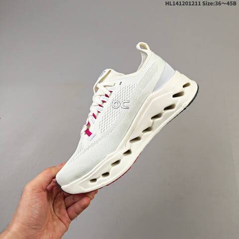 On Cloudsurfer Max Off White Magenta Grey EU 36-45 Running Shoe Running Sneakers - Unisex (BS-69747)