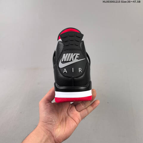 Air Jordan 4 Retro Bred Reimagined 2024replica AIR JORDAN 4 Aj4 4 2024 Lifestyle (BS-67430)