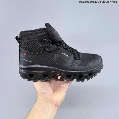 On Running Cloudrock Mid WP Olive Black EU 36-45 Trail Shoe Trail Running Sneakers - Unisex (BS-69726)