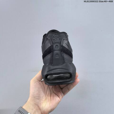 Nike Air Max 95 Triple Black EU 40-46 Running Shoe - Men's (BS-61184)