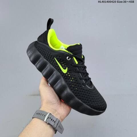Nike Mind 002 HQ4308-003 Black Neon Green EU 36-45 Running Shoe - Unisex (BS-60636)