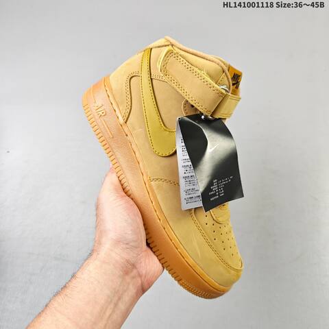 Nike Air Force 1 07 High Wheat Brown Gum EU 36-45 Sneaker - Unisex (BS-63492)