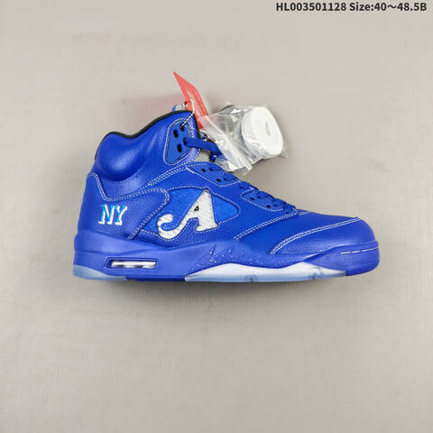 Awake NY x Air Jordan 5 Retro Blue AIR JORDAN 5 Aj5 5 Awake NY Jorda Lifestyle (BS-67636)